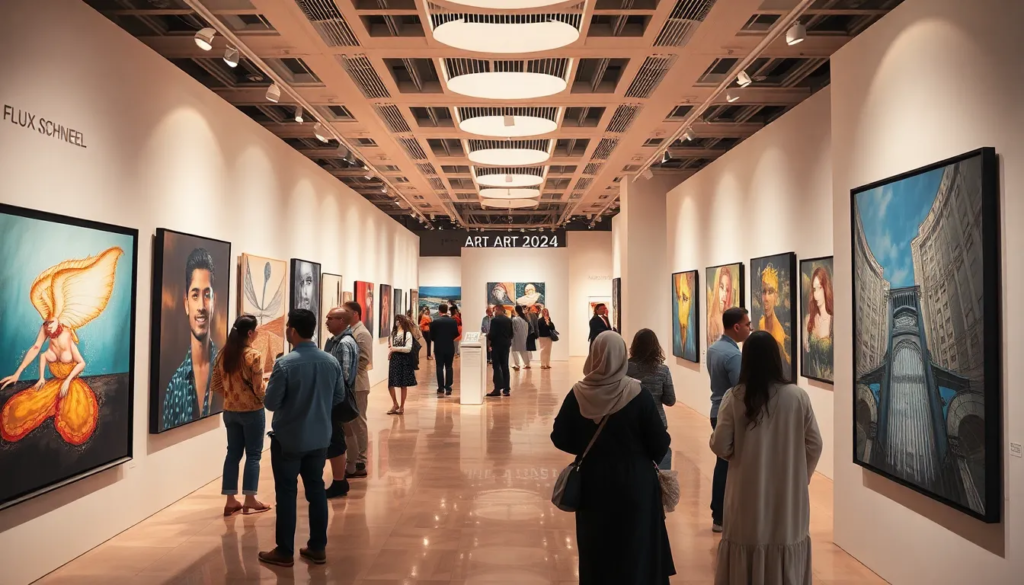 Exposition de la collection d'art contemporain mettant en avant des artistes émergents et des œuvres innovantes.