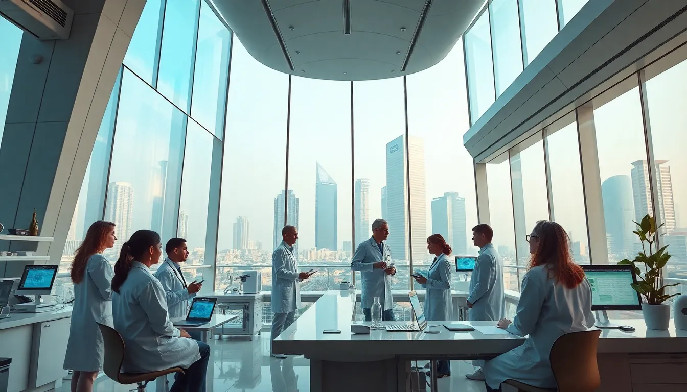 Koleksyon ng mga modernong sining na ipinapakita sa isang galeriya na may makulay na mga likha at makabagong disenyo.