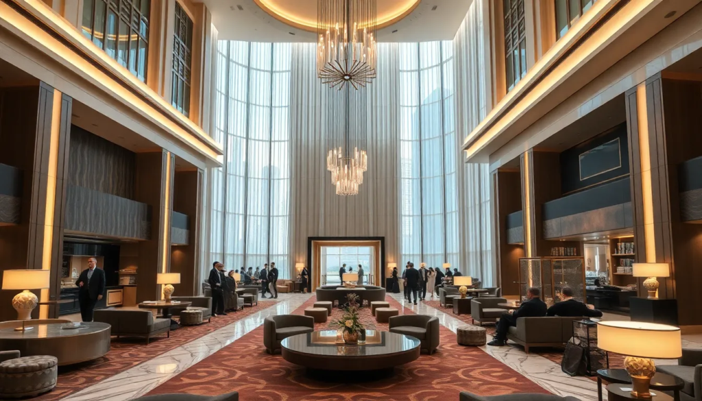 Коллекция современного искусства с яркими картинами и скульптурами в выставочном зале.