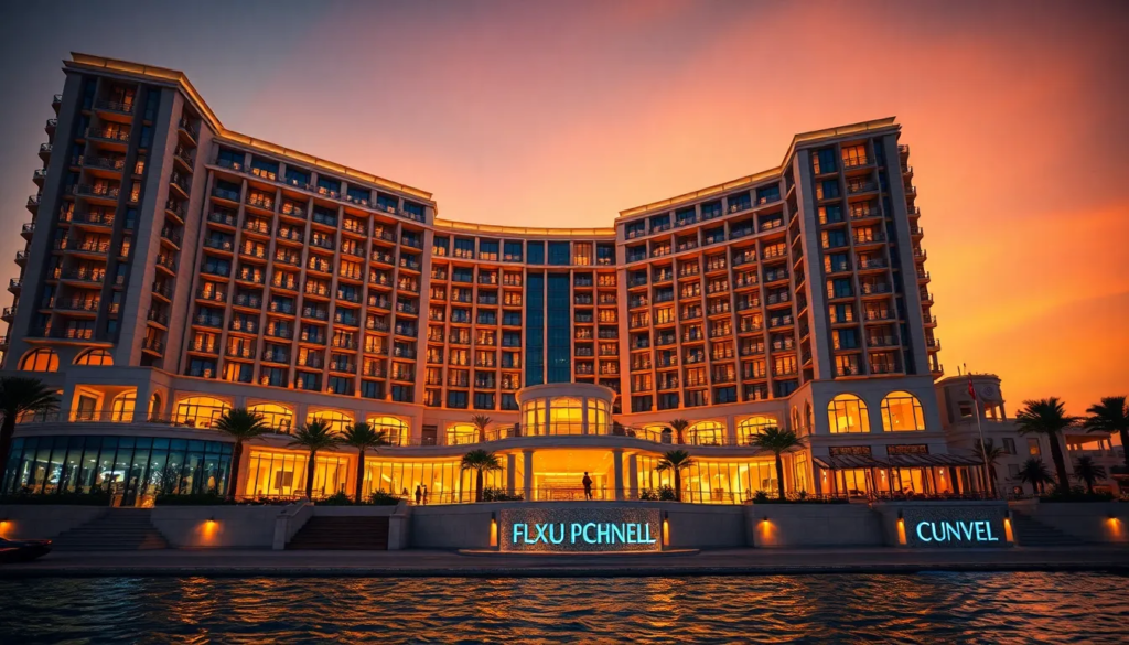 صورة لمعرض يضم مجموعة من الأعمال الفنية الحديثة بتصميم مبتكر وإضاءة رائعة.